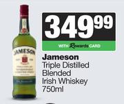 Jameson Triple Distilled Blended Irish Whisky-750ml