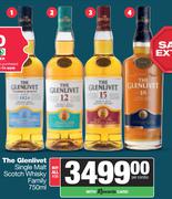 The Glenlivet Single Malt Scotch Whisky Family-750ml For All