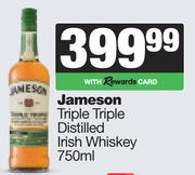 Jameson Triple Triple Distilled Irish Whisky-750ml