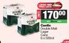Castle Double Malt Lager Cans-For 2 x 6 x 500ml