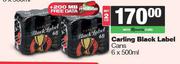Carling Black Label-For 2 x 6 x 500ml