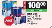 Red Bull Energy Drink Cans-For 2 x 4 x 250ml