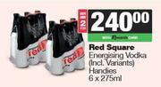 Red Square Energising Vodka Handies-For 2 x 6 x 275ml