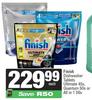 Finish Dishwasher Tablets Ultimate 45s, Quantum 50s Or All In 1 56s