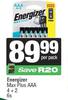 Energizer Max Plus AAA 4 + 2-6s Per Pack