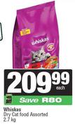 Whiskas Dry Cat Food Assorted-2.7Kg
