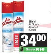 Shield Air Scents Assorted-For 2 x 200ml
