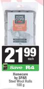 Homecare By Spar Steel Wool Rolls-100g