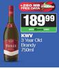 KWV 3 Year Old Brandy-750ml