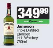 Jameson Triple Distilled Blended Irish Whisky-750ml