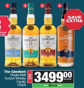 The Glenlivet Single Malt Scotch Whisky Family-750ml For All