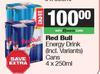 Red Bull Energy Drink (Incl Variants) Cans-For Any 2 x 4 x 250ml