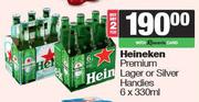 Heineken Premium Lager Or Silver Handies-For Any 2 x 6 x 330ml