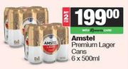 Amstel Premium Lager Cans-For 2 x 6 x 500ml