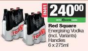 Red Square Energising Vodka (Incl Variants) Handies-For Any 2 x 6 x 275ml