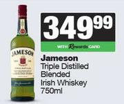 Jameson Triple Distilled Blended Irish Whisky-750ml