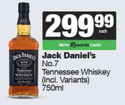Jack Daniel's No.7 Tennessee Whisky-750ml