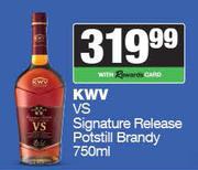 KWV VS Signature Release Potstill Brandy-750ml