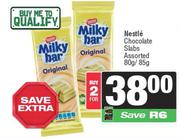 Nestle Chocolate Slabs Assorted-For Any 2 x 80g/85g