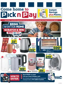 Pick n Pay : Winter Specials (25 May - 07 June 2026)