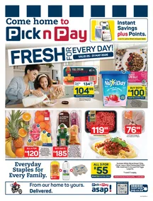 Pick n Pay Gauteng, Mpumalanga, Limpopo, Free State, North West & Northern Cape : Fresh For Every Day (25 May - 31 May 2026)