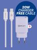 Amplify 20W Type C Charger + C To C Cable