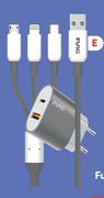 Funki Charger + 3 In 1 Cable