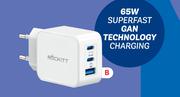Roclitt 3 Port 65 WGAN Charger