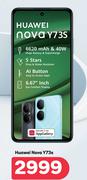 Huawei Nova Y73s (Deal Include) Fast Charger & Cable,Phone Cover,3 Months Huawei Care+