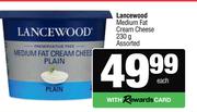 Lancewood Medium Fat Cream Cheese Assorted-230g Each