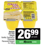 Danone Ultra Mel Delight Vanilla, Caramel Or Chocolate Flavored Dessert-Per Pack