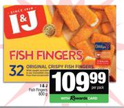 I & J Fish Fingers-800g Per Pack