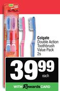 Colgate Double Action Toothbrush Value Pack-2s Pack