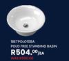 1BETPOLO108A Polo Free Standing Basin-Each