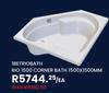 1BETRIOBATH R10 1500 Corner bath 1500 x 1500mm-Each