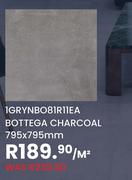 Bottega Charcoal 795 x 795mm 1GRYNBO81R11EA-Per Sqm