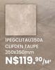 Clifden Taupe 350 x 350mm 1Pegclitau350A -Per Sqm