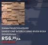 Sandstone Interlocking Riven Rose 150 x 600mm 1Sanintrivrossa 15 x 60 -Each