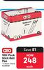 Aro 100 Pack Stick Ball Pen Black 443808