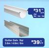 Gutter (Galvanised Sqr) 3.6m/4.8m/6m-Per m