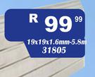 Steel Sq Tubing 19 x 19 x 1.6mm 31805-5.8m