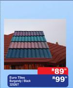 Euro Tiles Burgandy/Black 32526/7