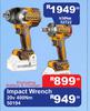 Ingco Impact Wrench 20V 400Nm 50194