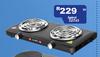 Stove 2 Plate Black Spiral 52745