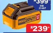 Ingco Battery 2Ah 20V 31421