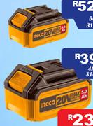 Ingco Battery 2Ah 20V 31421