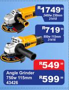 Ingco Angle Grinder 750W 115mm 43426