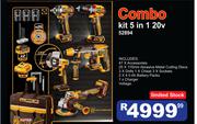 Ingco Combo Kit 5 In 1 20V 52894