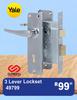 Yale 3 Lever Lockset 49799