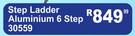Step Ladder Aluminium 6 Step 30559
